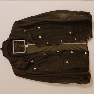 J.Crew Relaxed Boyfriend Field Jacket Olive Green